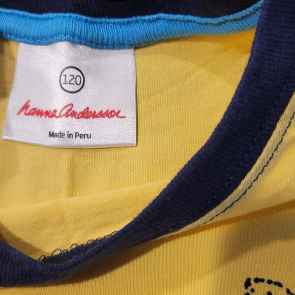 HANNA ANDERSSON Short Sleeve Kangaroo Graphic Tee Top - 120 (6/7) - Picture 3 of 5